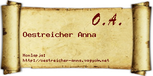Oestreicher Anna névjegykártya
